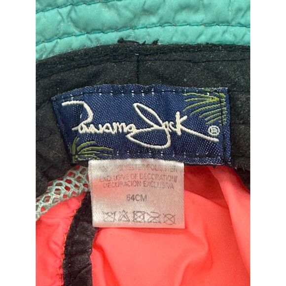 Panama Jack Kids Bucket Hat w/ String and Mesh 54 CM Green & Orange - Picture 5 of 6